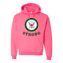 Load image into Gallery viewer, Navy Strong Hoodie
