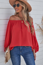Load image into Gallery viewer, Off-Shoulder Balloon Sleeve Top
