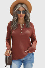 Load image into Gallery viewer, Solid Button Up Sweater Top
