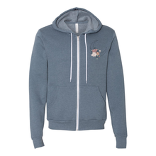 Load image into Gallery viewer, Floral Moon Zip Up Hoodie
