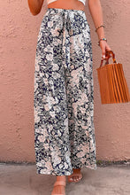Load image into Gallery viewer, Floral Belted Wide Leg Pants
