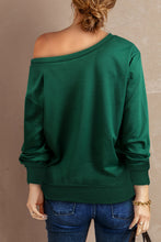 Load image into Gallery viewer, Boat Neck Long Sleeve Sweatshirt
