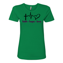 Load image into Gallery viewer, Faith Hope Love Boyfriend Tee
