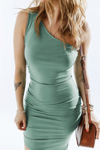 Load image into Gallery viewer, One-Shoulder Asymmetrical Dress
