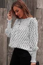 Load image into Gallery viewer, Smocked Ruffle Trim Blouse
