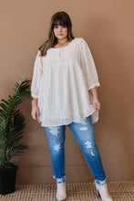 Load image into Gallery viewer, Davi &amp; Dani Wave Hello Full Size Run Textured Babydoll Blouse
