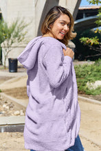 Load image into Gallery viewer, Double Take Full Size Hooded Teddy Bear Jacket with Thumbholes
