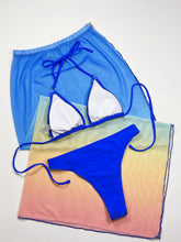 Load image into Gallery viewer, Gradient Halter Neck Three-Piece Swim Set
