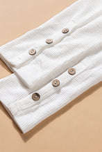 Load image into Gallery viewer, Henley Scoop Neck Ribbed Top
