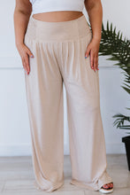 Load image into Gallery viewer, Zenana Easy Breezy Full Size Palazzo Pants in Beige
