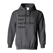 Load image into Gallery viewer, Husband Dad Protector Hero Hoodie
