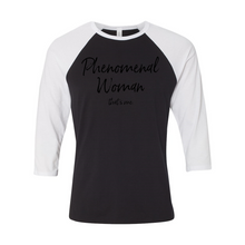 Load image into Gallery viewer, Phenomenal Woman Unisex Raglan T-Shirt

