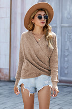 Load image into Gallery viewer, V Neck Wrap Front Knitted Top

