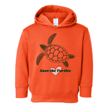 Load image into Gallery viewer, Save The Turtles Pullover Heart Hoodie
