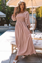 Load image into Gallery viewer, Smocked Flounce Sleeve Maxi Dress
