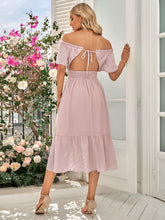 Load image into Gallery viewer, Off-Shoulder Tied Cutout Dress
