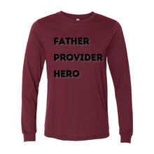 Load image into Gallery viewer, Father Provider Hero Long Sleeve Tee
