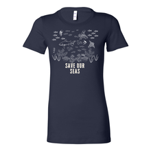 Load image into Gallery viewer, Save Our Seas Fitted Tee
