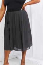 Load image into Gallery viewer, Zenana Full Size Romantic At Heart Pleated Chiffon Midi Skirt
