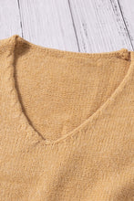 Load image into Gallery viewer, Lace Sleeve V-Neck Knit Dress
