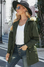 Load image into Gallery viewer, Zipper Snaps Pocket Plush Jacket

