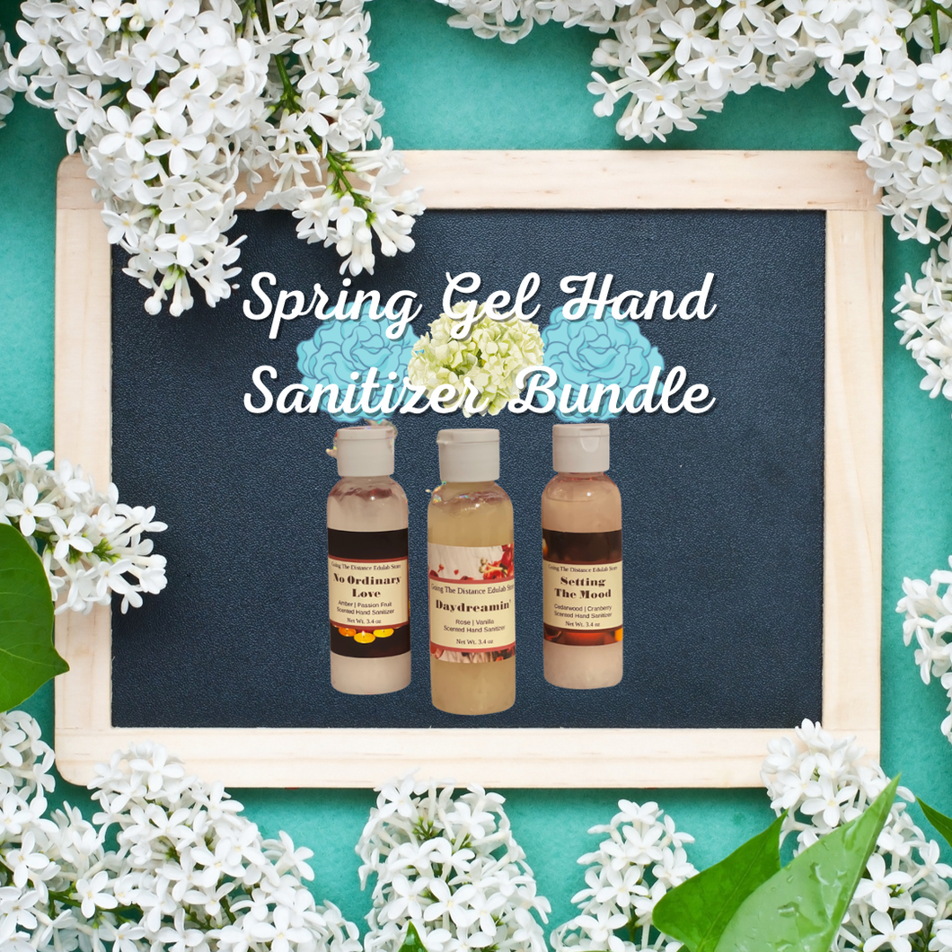 Spring Bundle of GEL Hand Sanitizers (Pack of 3)